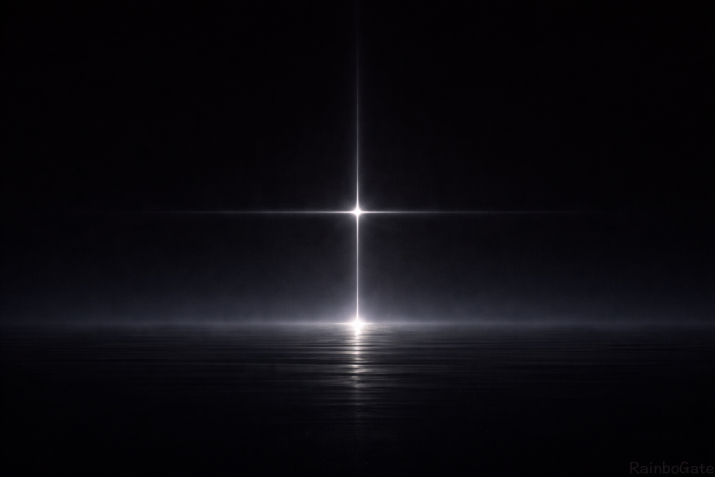 『 水面に立つ不動の縦軸 』
内なる覚醒。
揺るがない自分。
静かな確信。